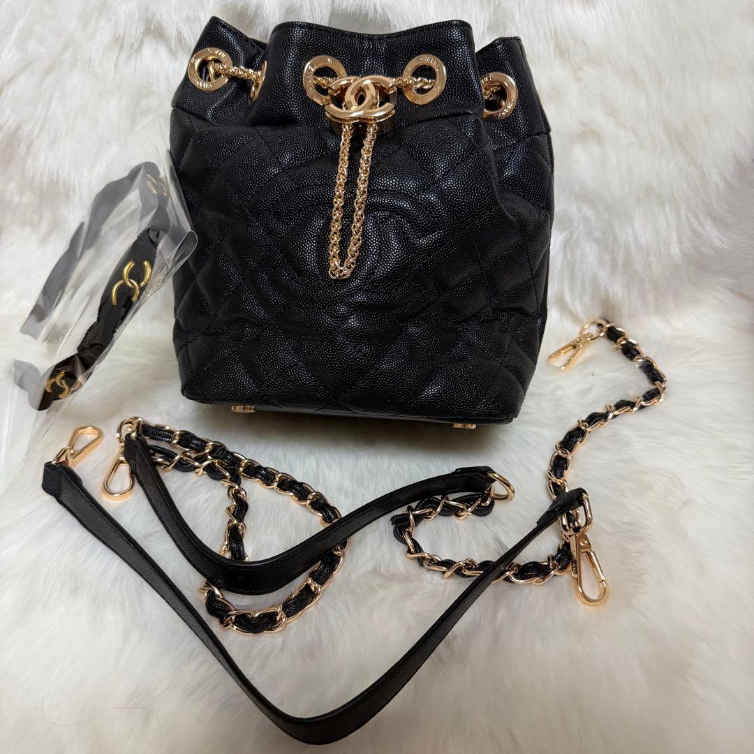 CHANEL ノベルティ 非売品 巾着 バケツ型 ショルダーバッグ
