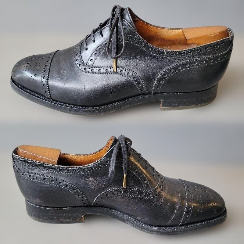 J.M.WESTON セミブローグ メダリオン 310 25cm 5 1/2D