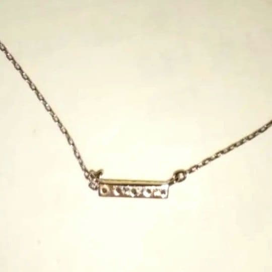 スタージュエリー　バーネックレス　K18　ダイヤモンド