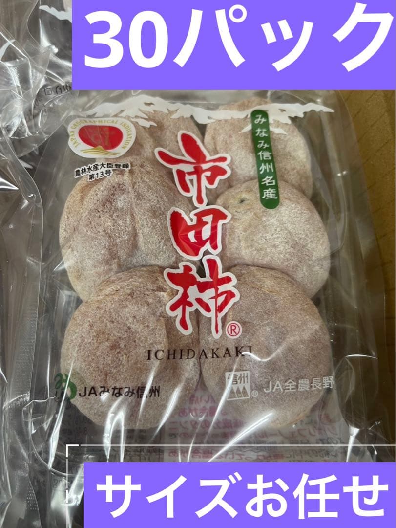 ① 【長野県産】JAみなみ信州　市田柿　 L〜2Lのサイズお任せ