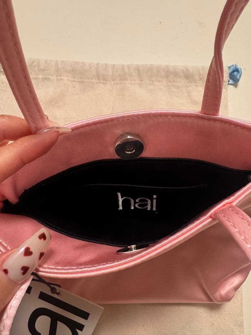 みーちゃん(24時間以内) hai silk ピンク ハンドバッグ