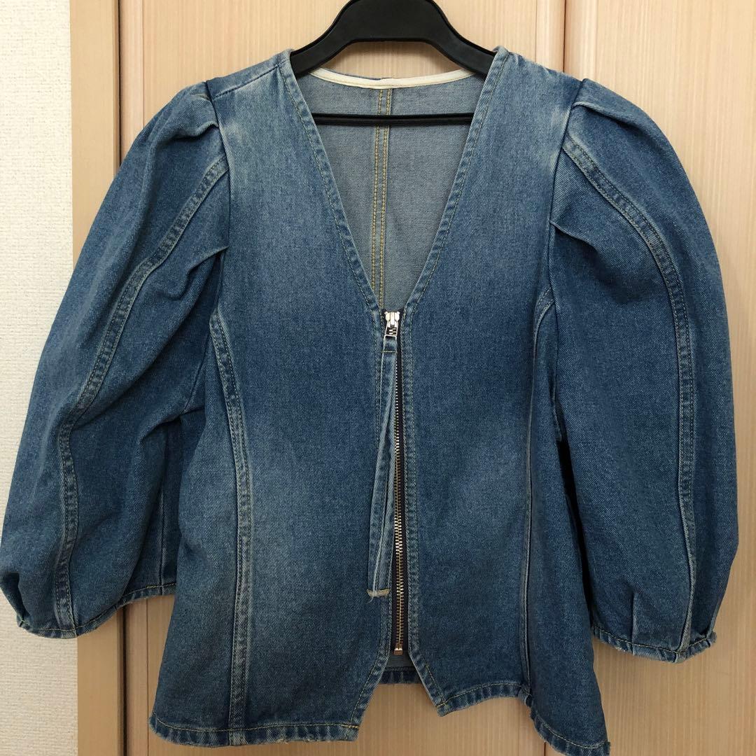 アダムエロペ　デニムブラウス　デニムジャケット　デニム