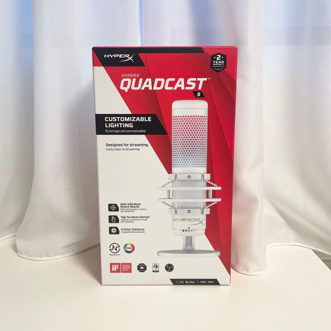 【未使用/開封済み】HyperX Quadcast S コンデンサーマイク