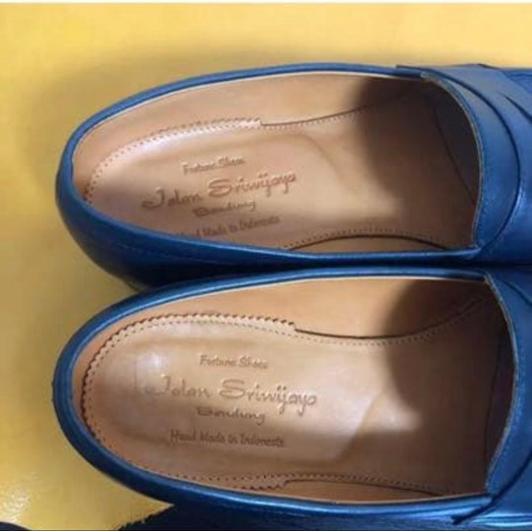 Jalan Sriwijaya ネイビー ローファー
