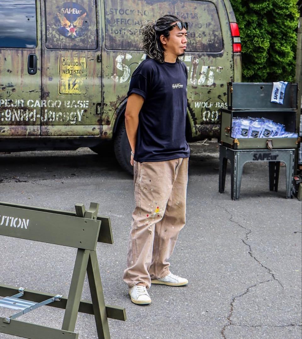 だいすけ　SAPEur リメイクペインターパンツ