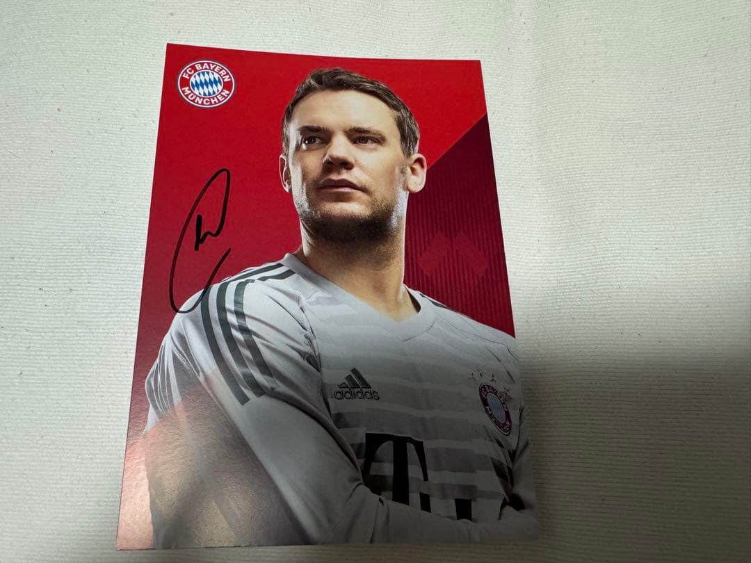 マヌエルノイアー直筆サイン入り　オートグラフカード