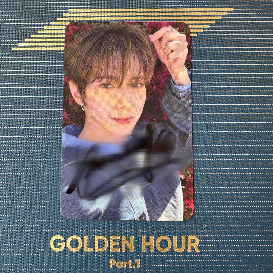 ATEEZ WORK ポップアップ トレカ 直筆サイン ヨサン