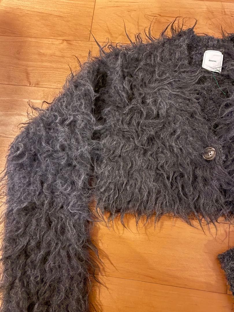 美品 determ Cropped Shaggy Cardigan カーディガン