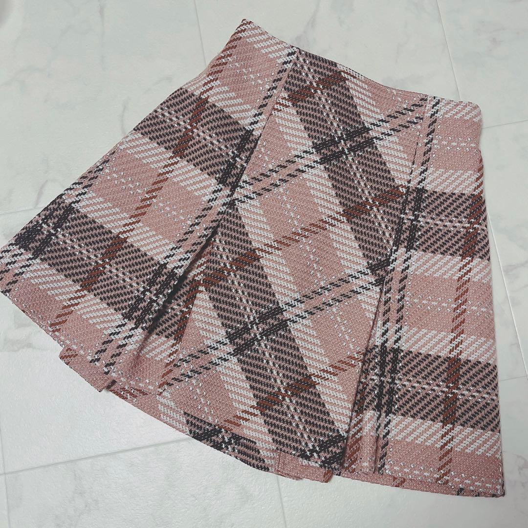 完売品　正規品　スナイデル　ロービングチェックミニスカート　0