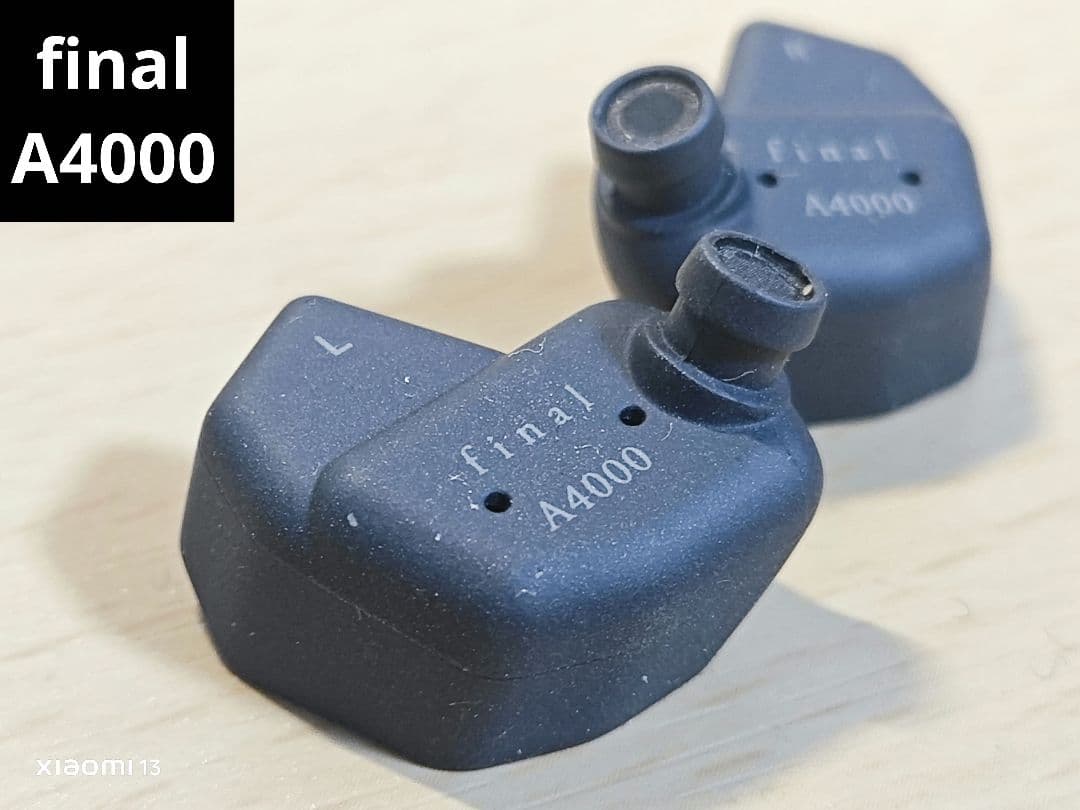 final A4000 ブラック 有線イヤホン 本体のみ