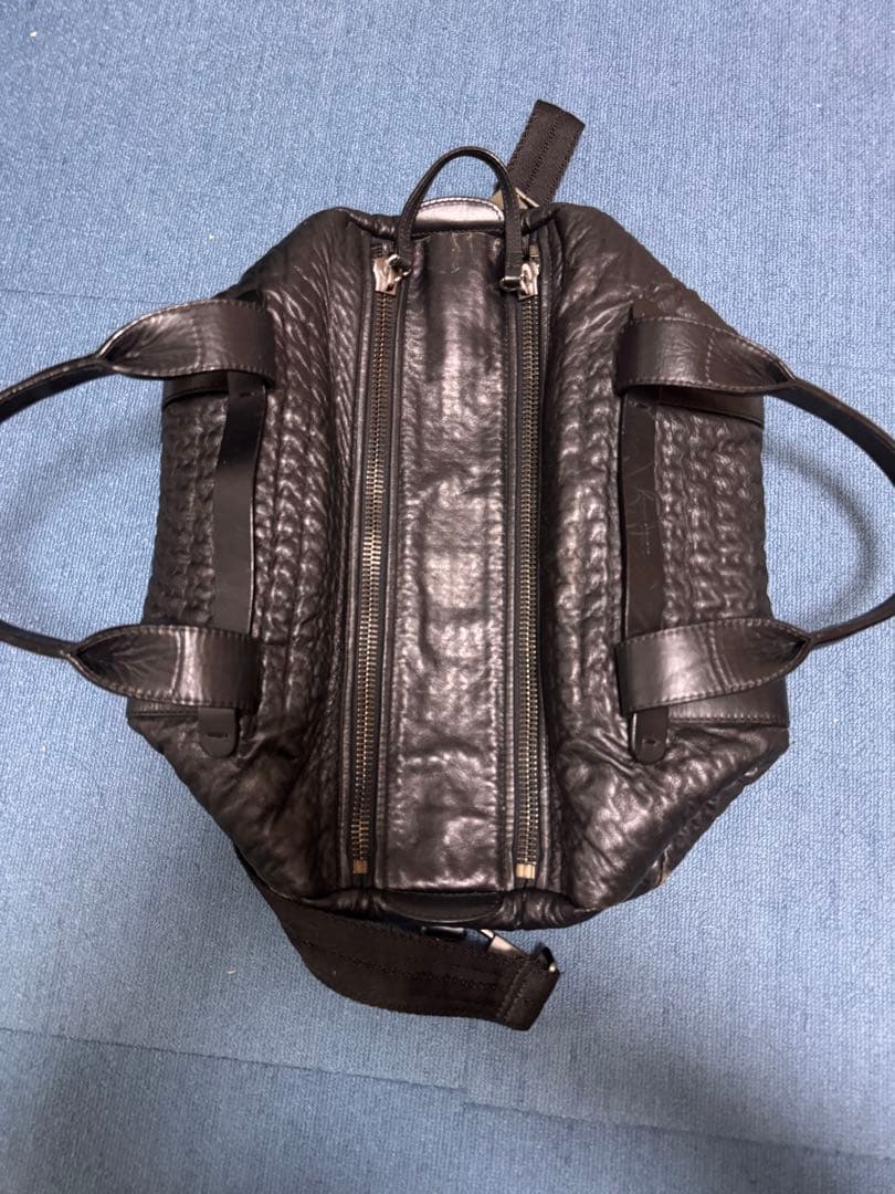 Giorgio Armani 黒 レザーボストンバッグ