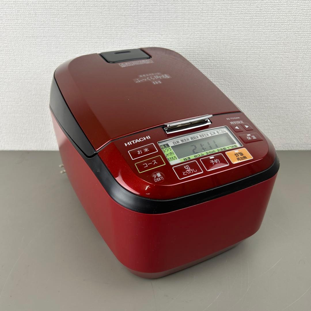 HITACHI RZ-TS104M 赤色 炊飯器 IH炊飯 2020年製