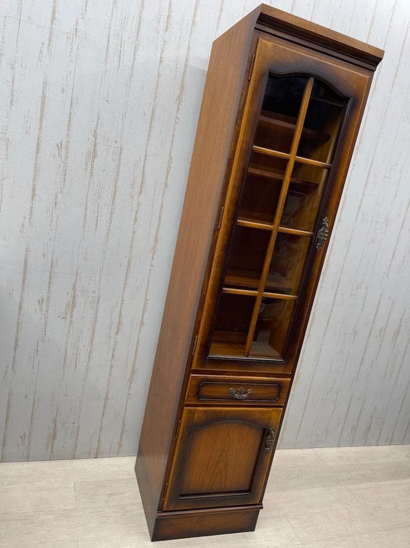 karimoku コロニアル スリムカップボード 左開き オールドカリモク