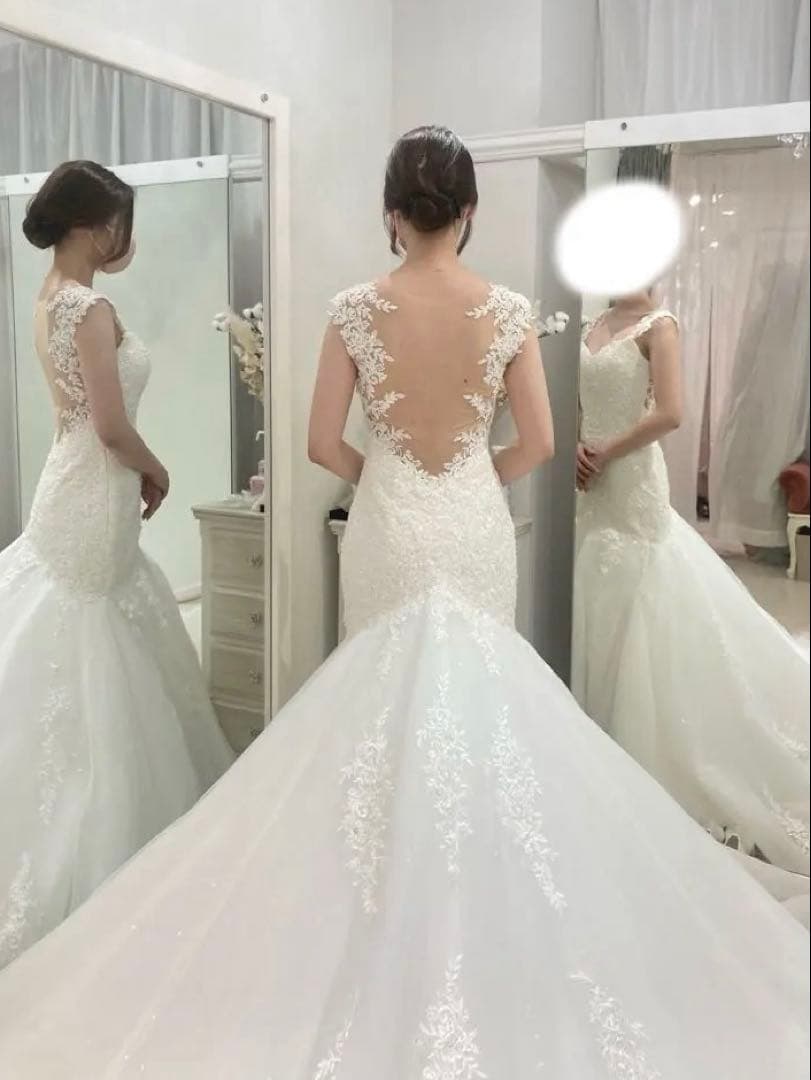 【YNS WEDDING】ウェディングドレス/専用パニエ・持ち運び用バッグ付き