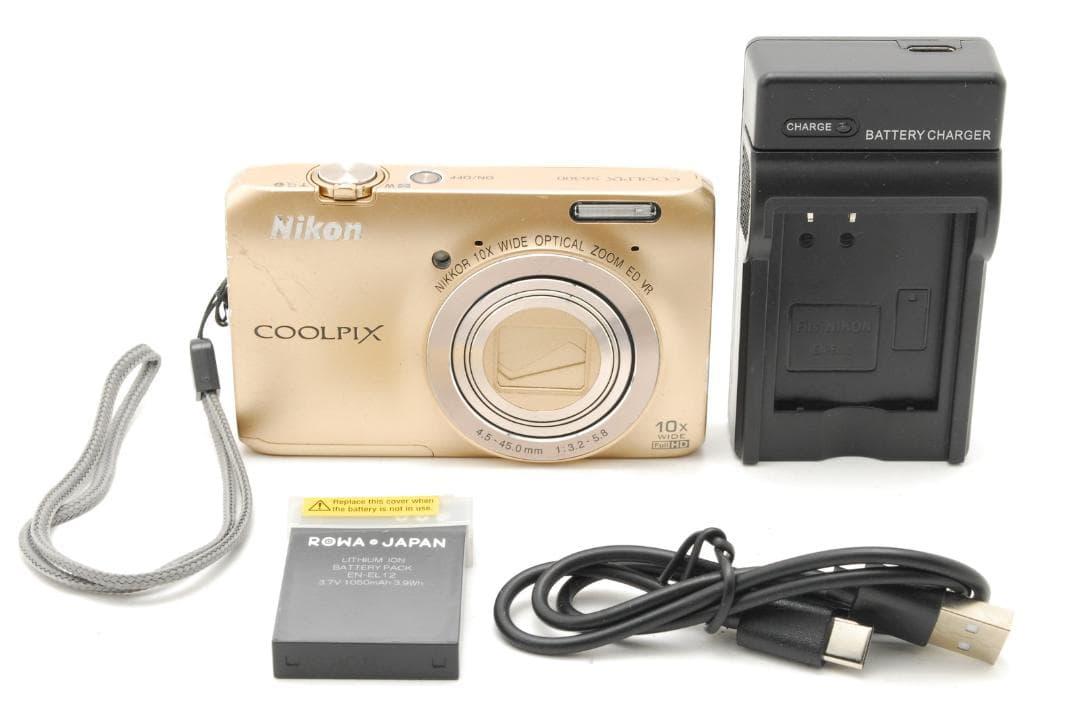 Nikon COOLPIX s6300 ゴールド 10倍ズーム 動作確認済み