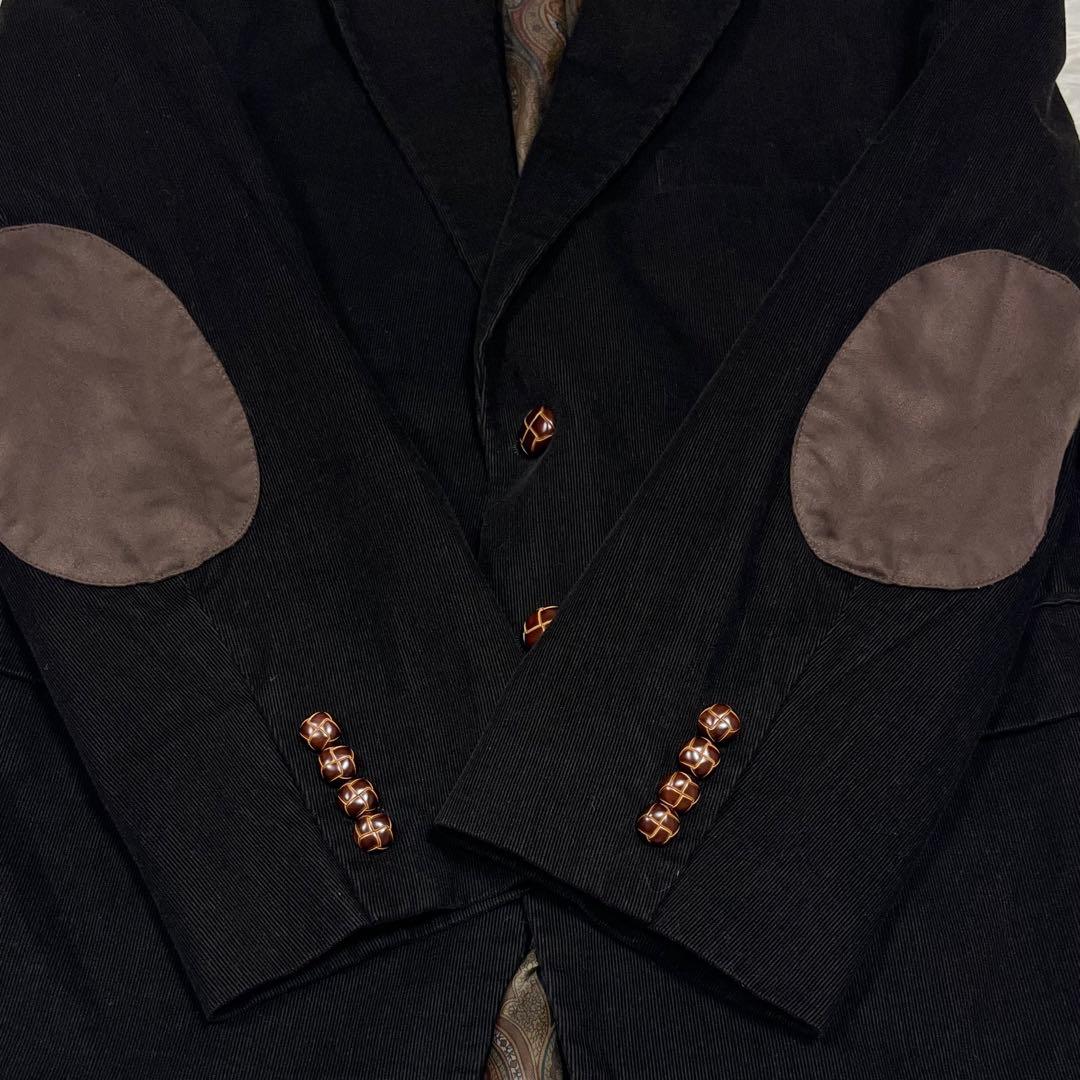 ラルフローレン コーデュロイジャケット エルボーパッチ くるみボタン ペイズリー