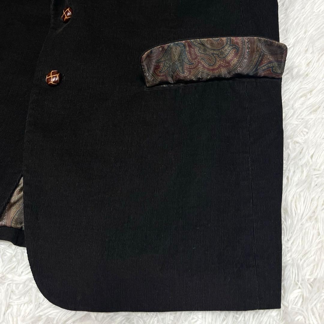 ラルフローレン コーデュロイジャケット エルボーパッチ くるみボタン ペイズリー