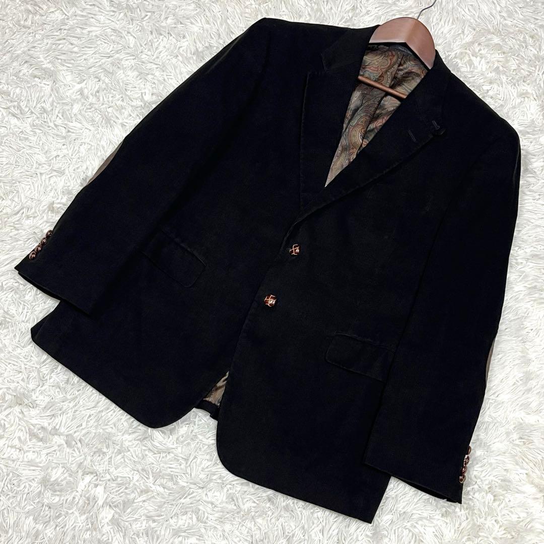 ラルフローレン コーデュロイジャケット エルボーパッチ くるみボタン ペイズリー