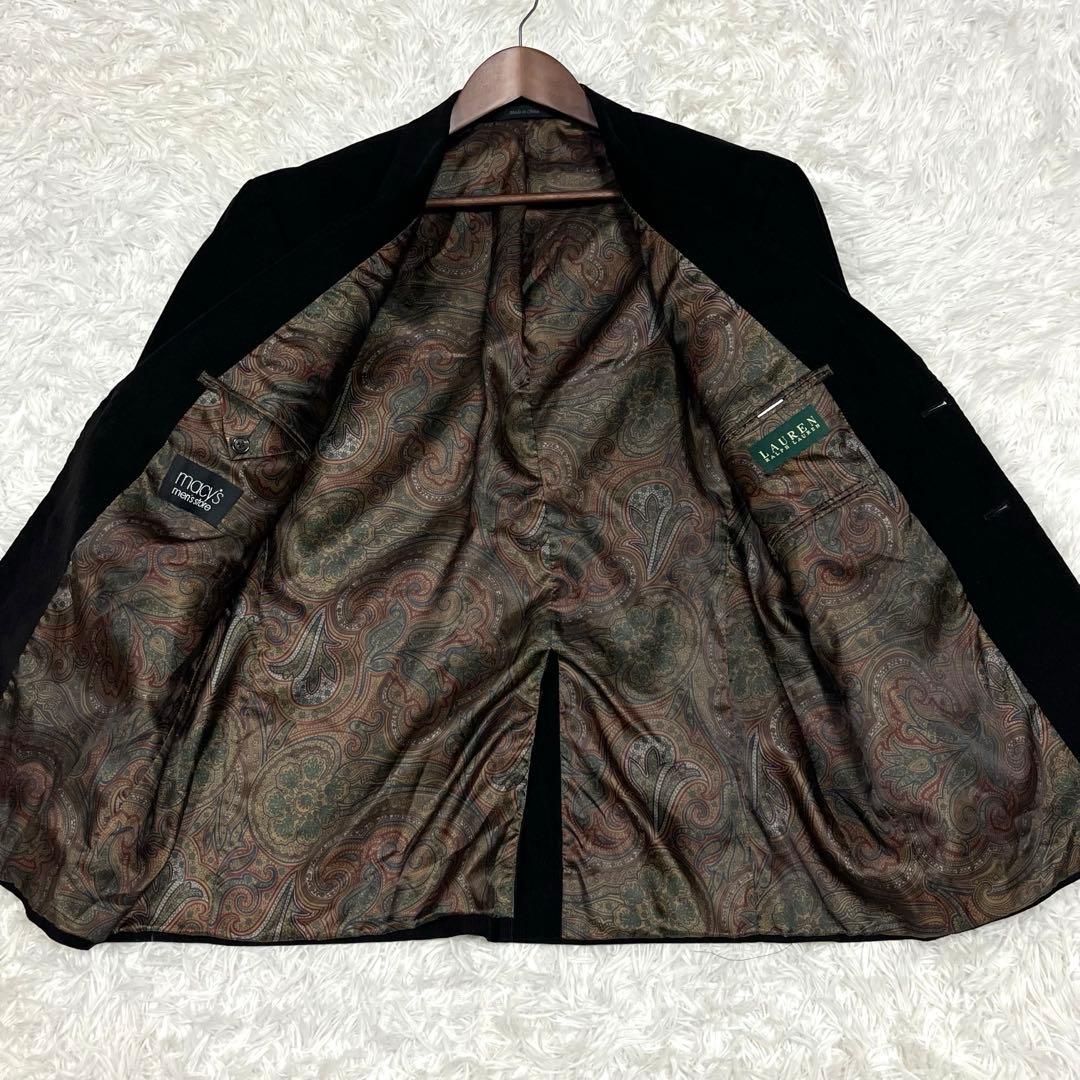 ラルフローレン コーデュロイジャケット エルボーパッチ くるみボタン ペイズリー