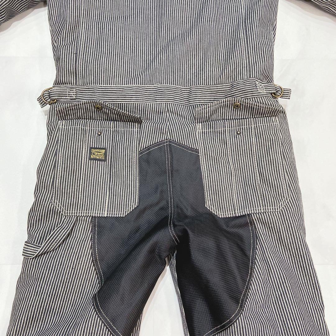 VANSON 冬用　バイクウェア　デニム　カバーオール ツナギ　 L