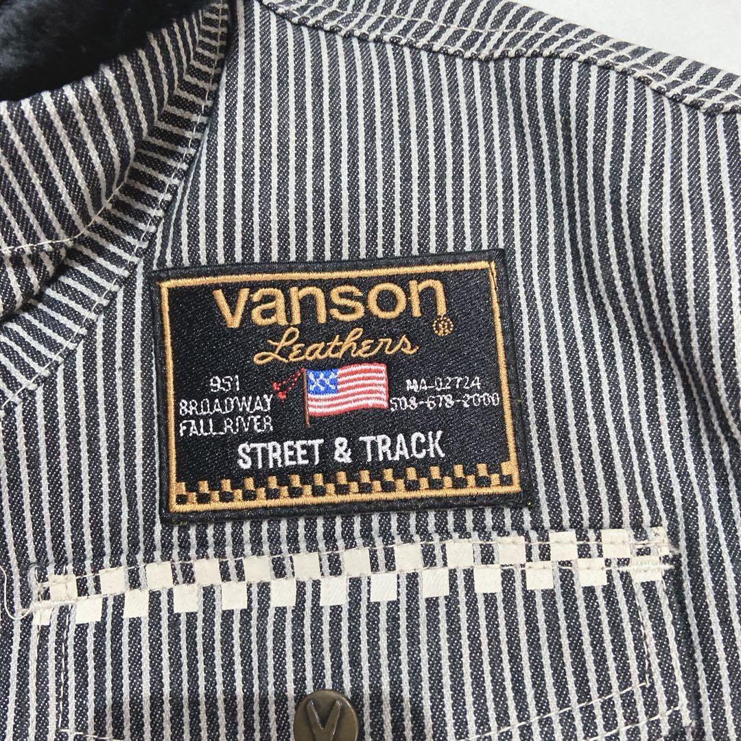 VANSON 冬用　バイクウェア　デニム　カバーオール ツナギ　 L