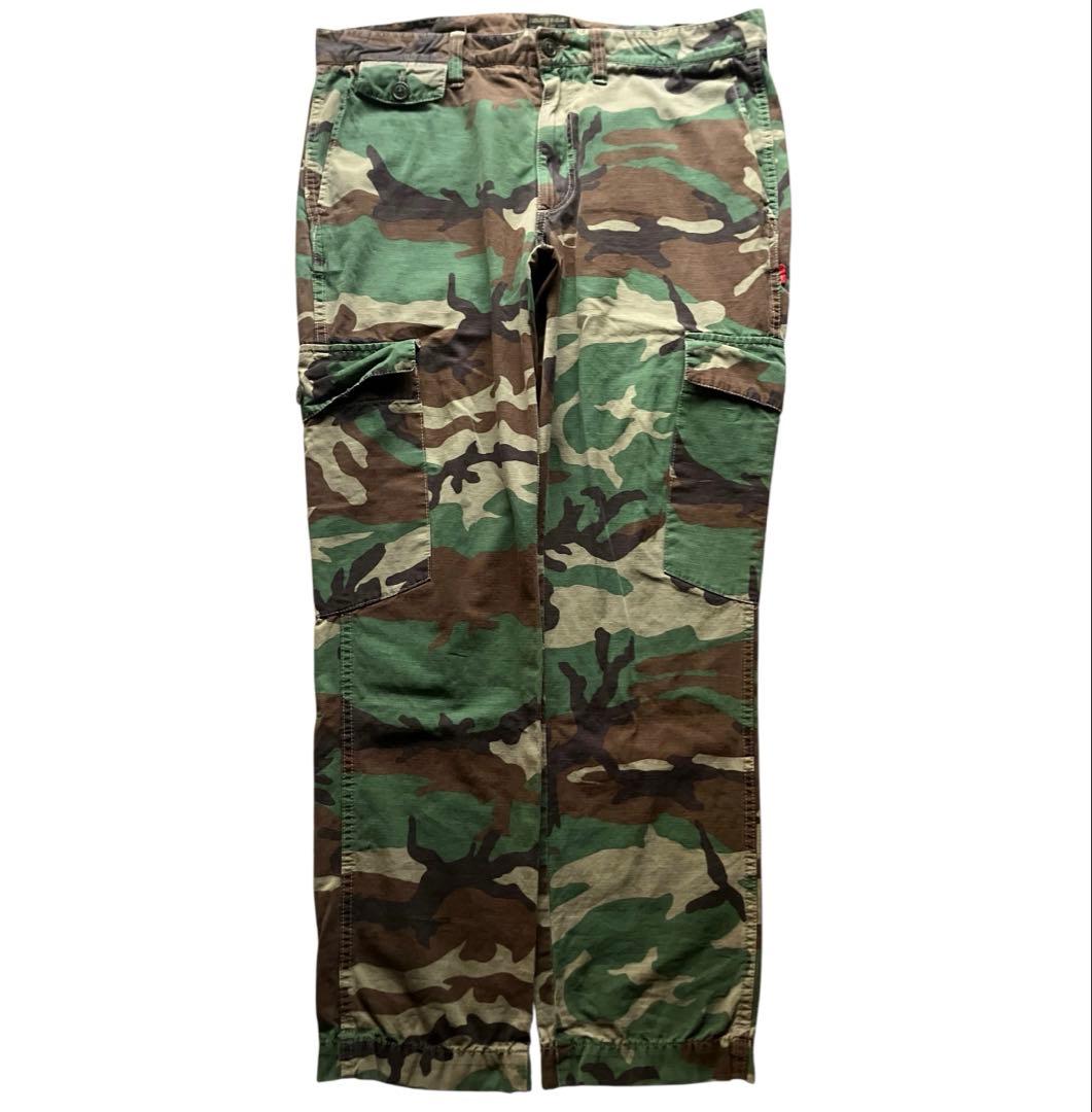 wtaps 迷彩ミリタリーワイドカーゴパンツ SIZE4 ヴィンテージレプリカ