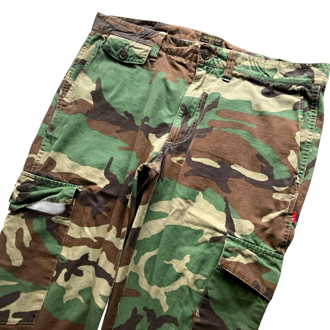 wtaps 迷彩ミリタリーワイドカーゴパンツ SIZE4 ヴィンテージレプリカ