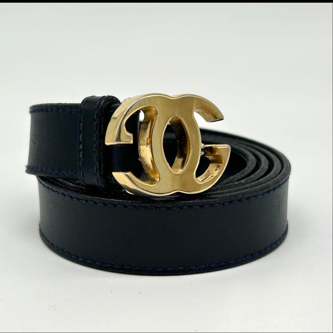 美品GUCCI ベルト　インターロッキング　ゴールドバックル　85