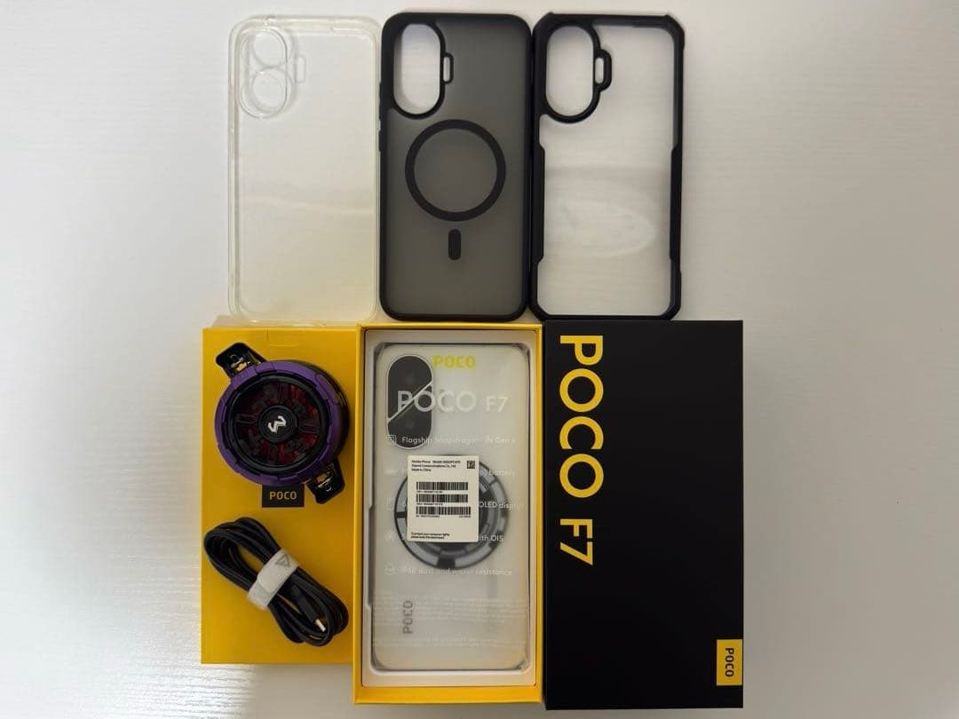 POCO F7 (12GB+256GB) 極美品　【多数おまけ付き！】