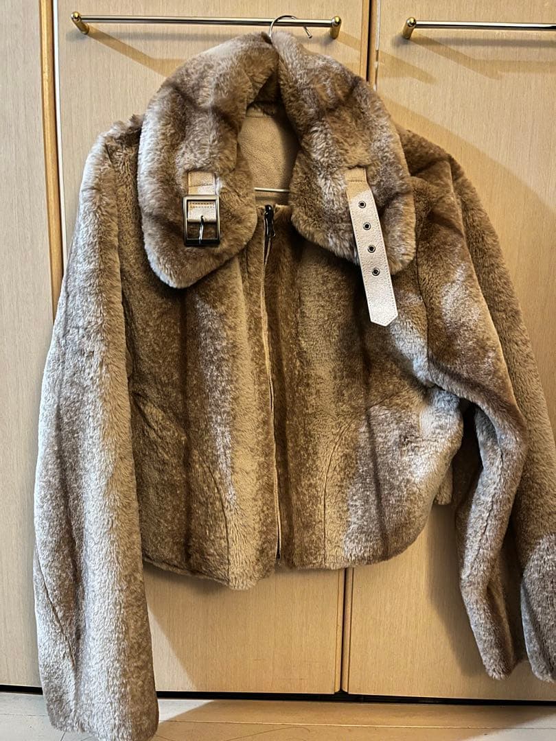 MOUSSY REVER FAUX ファーコート IVOY