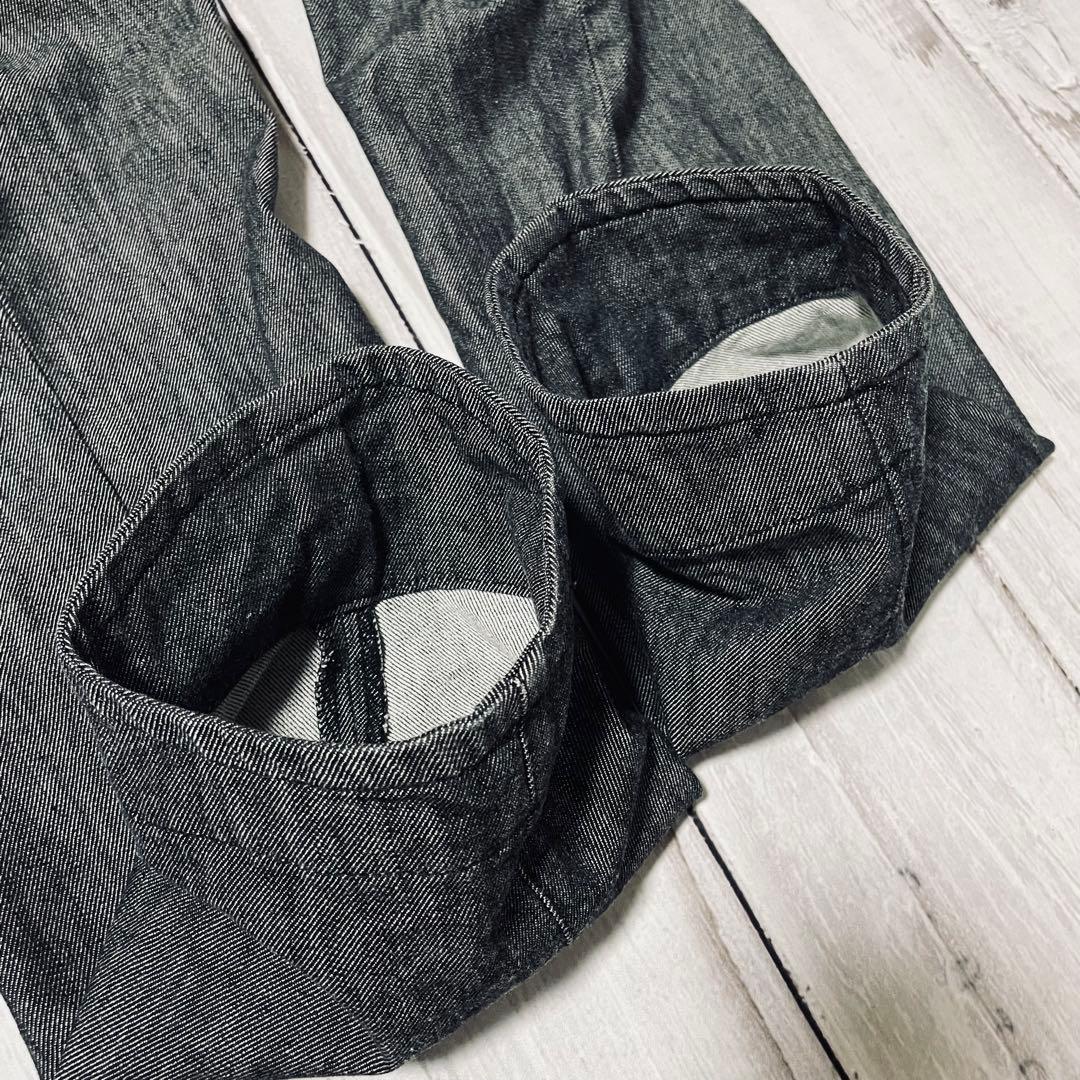超希少00s日本製リーバイスエンジニアード 先染ブラックセットアップ立体裁断