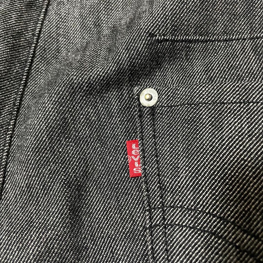 超希少00s日本製リーバイスエンジニアード 先染ブラックセットアップ立体裁断
