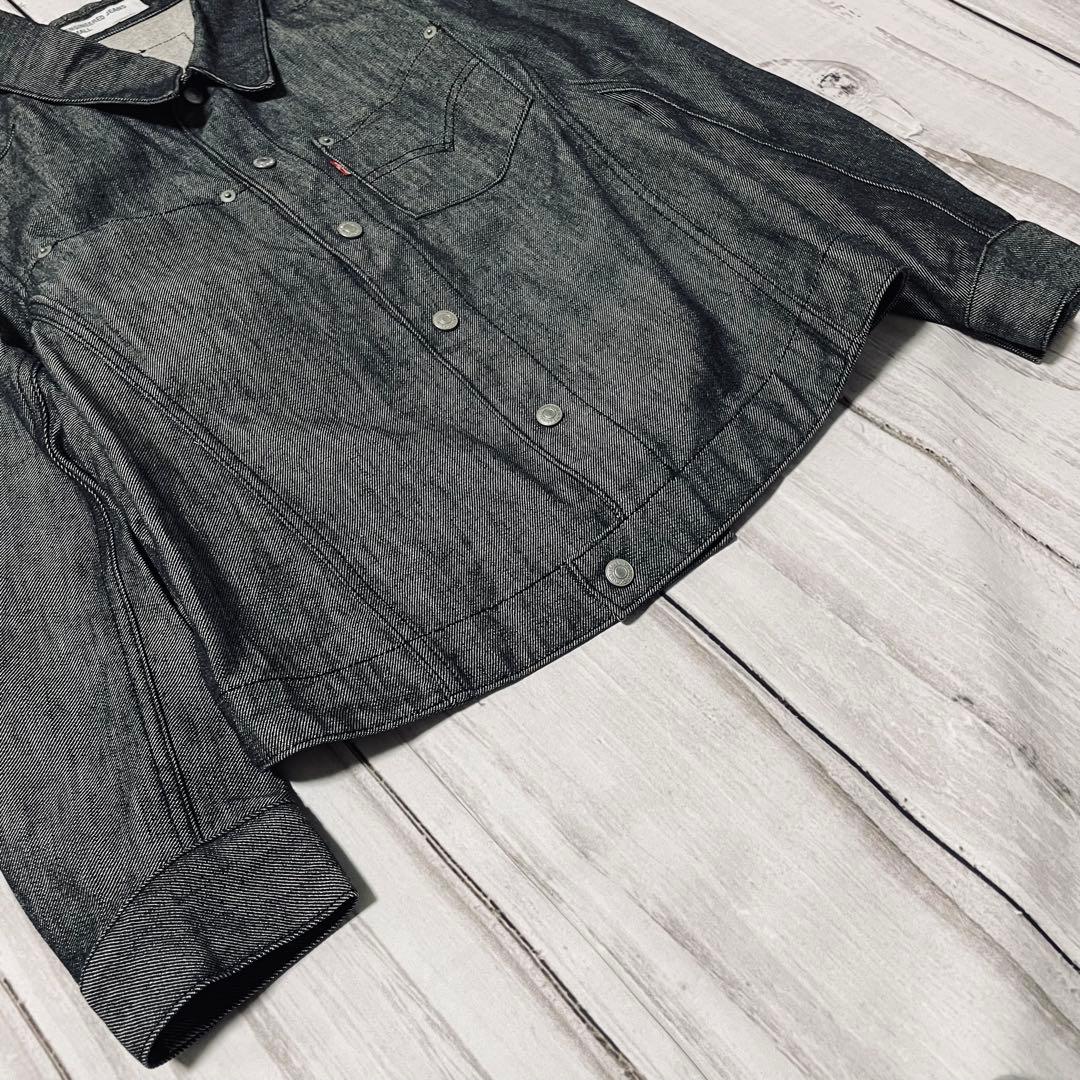 超希少00s日本製リーバイスエンジニアード 先染ブラックセットアップ立体裁断