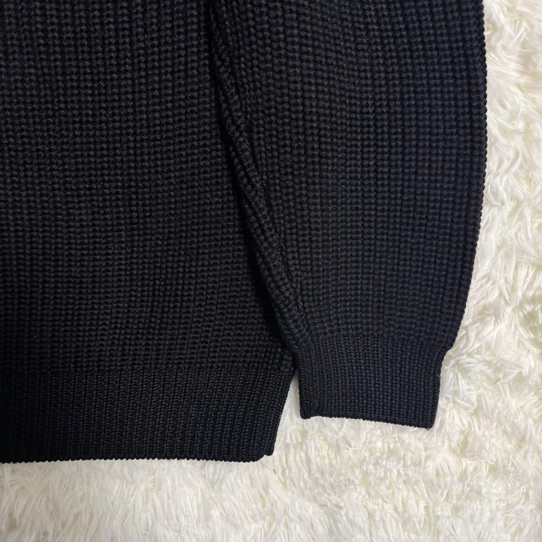 バトナー BATONER シグネチャー クルーネック ニット ブラック Mサイズ