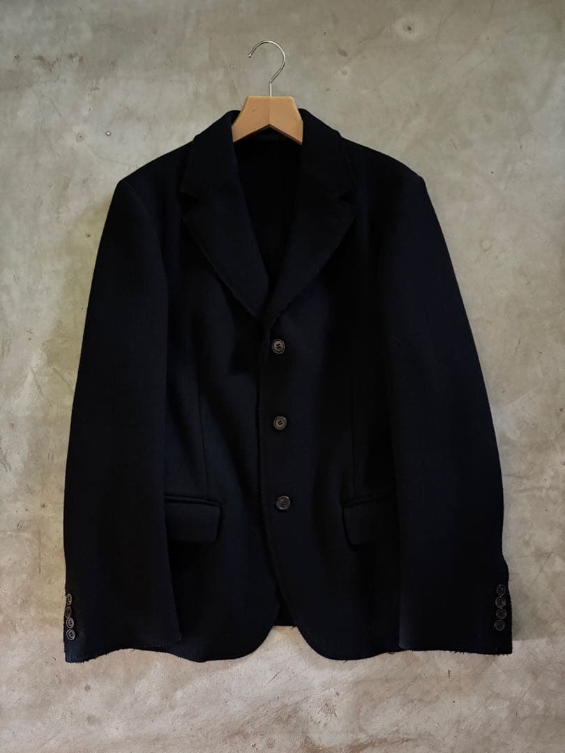 PRADA プラダ イタリア製 メンズ50R テーラードジャケット ブレザー 黒