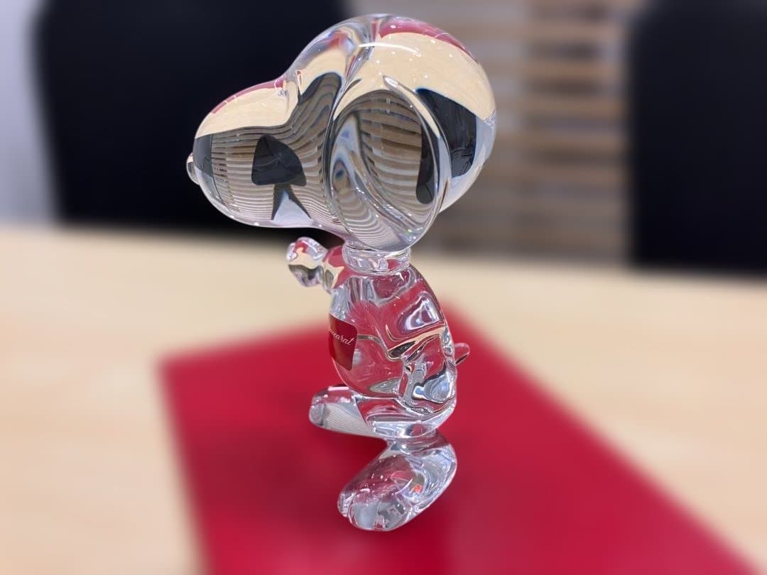 渢*様 超美品です！！　Baccarat　バカラ　スヌーピー　箱あり　オブジェ