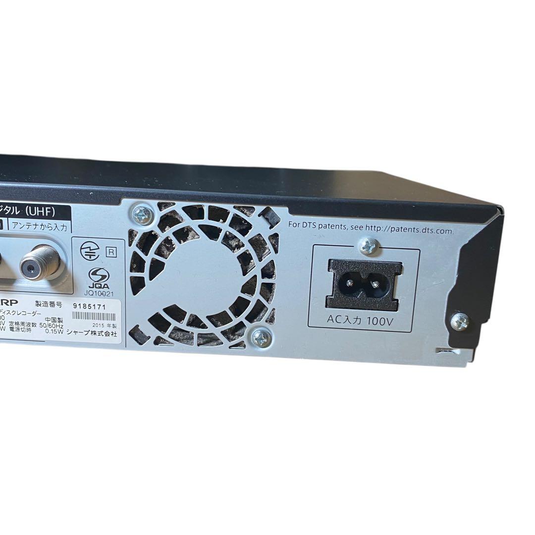 【美品】SHARP BD-W1700 1TB ブルーレイレコーダー　純正リモコン