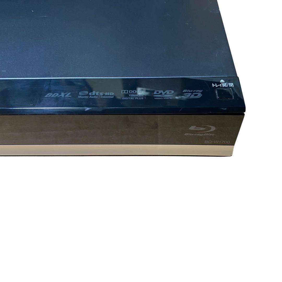 【美品】SHARP BD-W1700 1TB ブルーレイレコーダー　純正リモコン