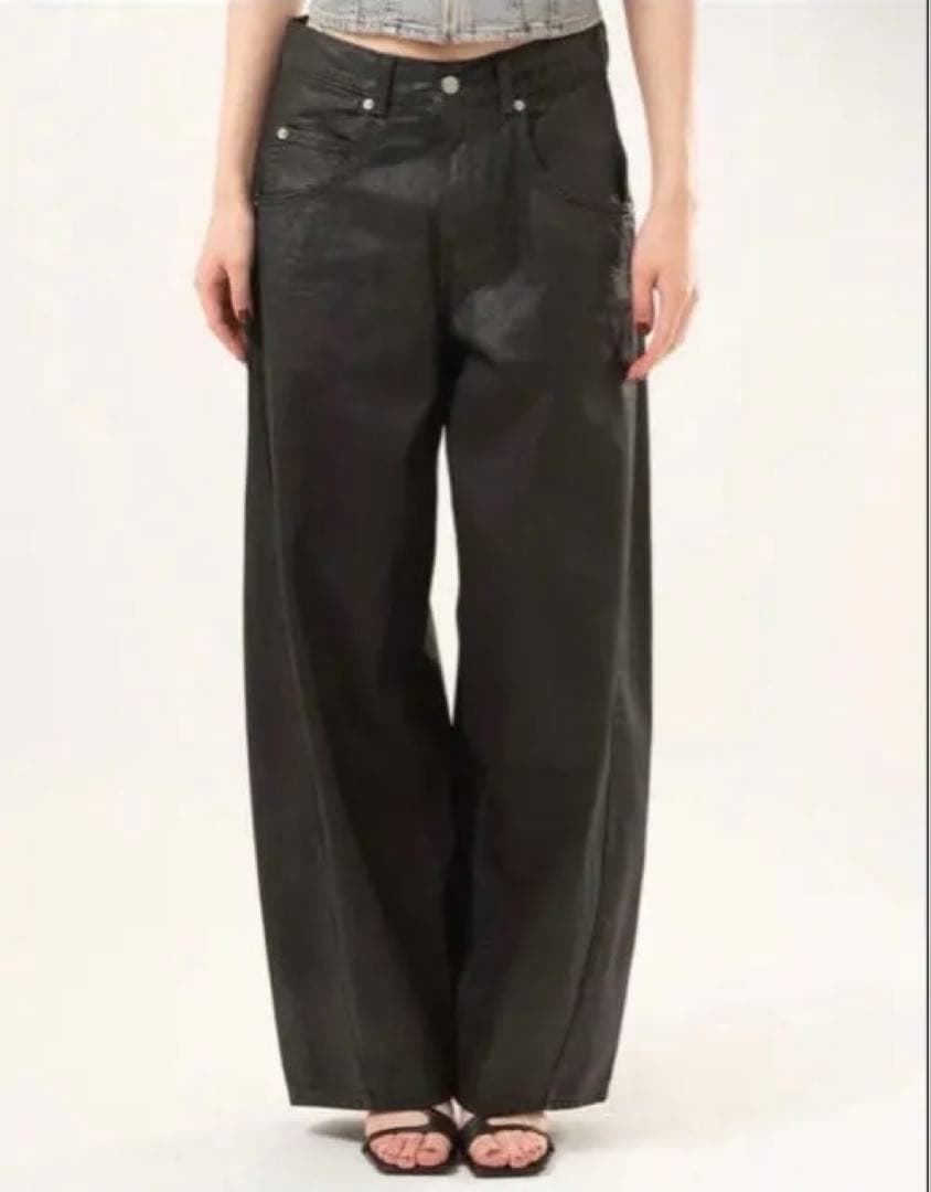 Levi's SUPER BAGGY バレルジーンズ ブラック コーティング