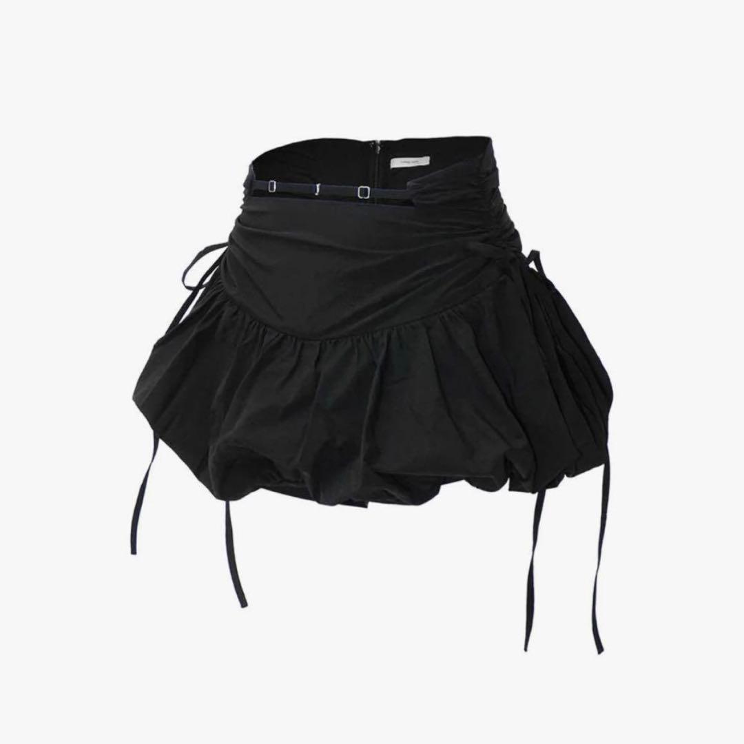 スカート THEREDTHREAD strap balloon skirt