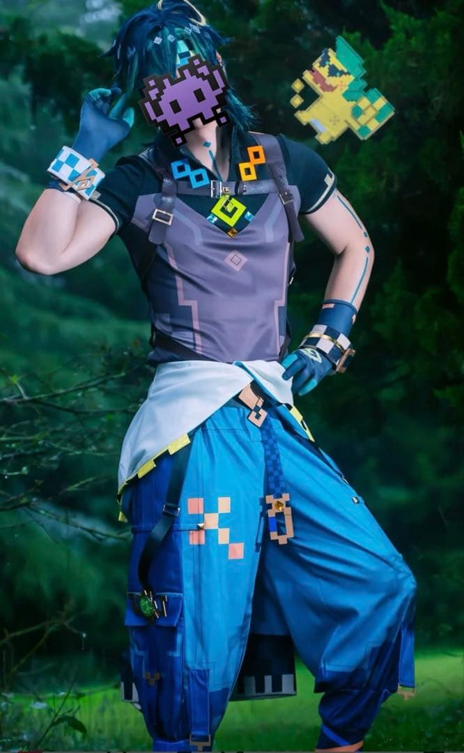 原神 キィニチ コスプレ衣装　セット済みウィッグ