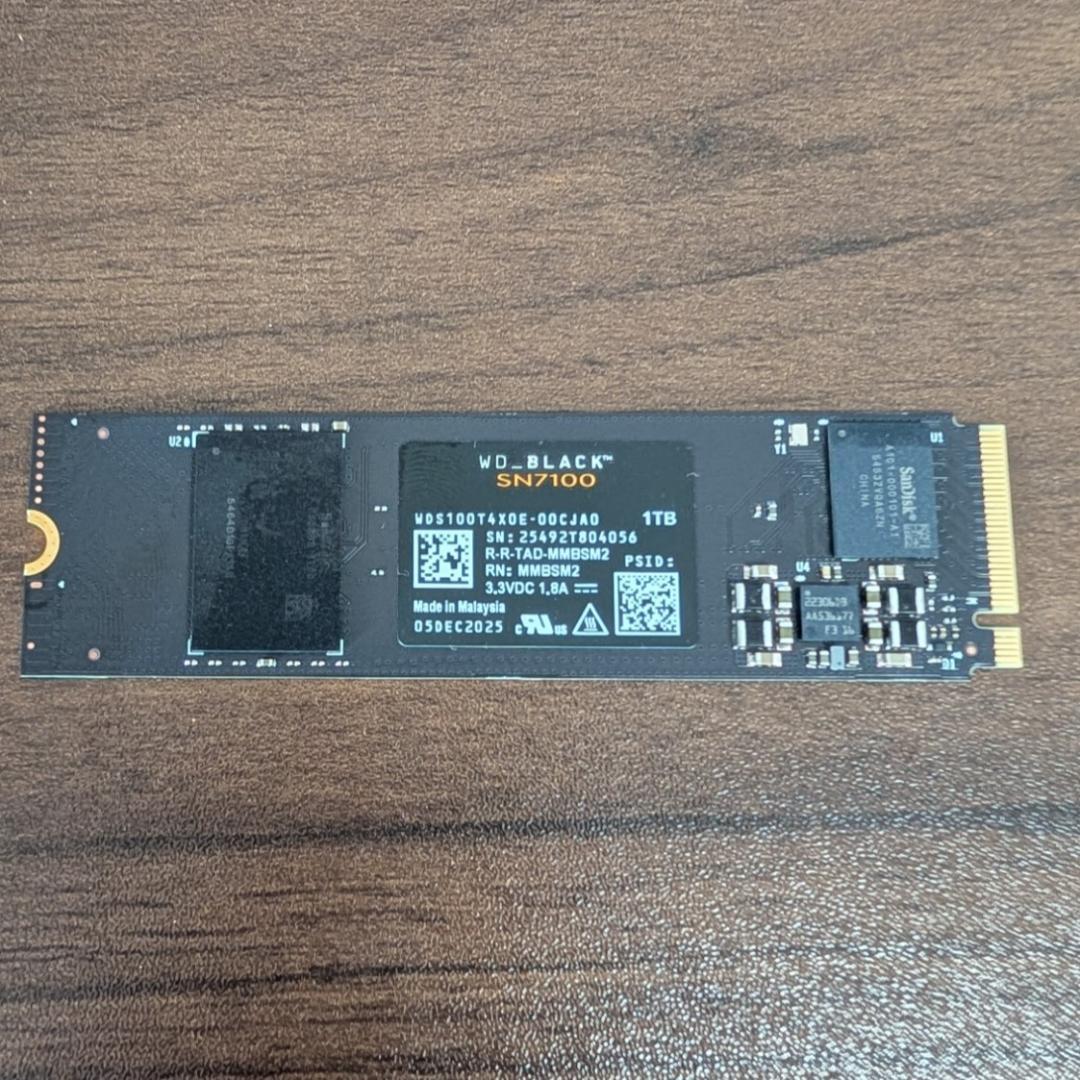 WD_BLACK SN7100 1TB NVMe SSD【最新モデル】