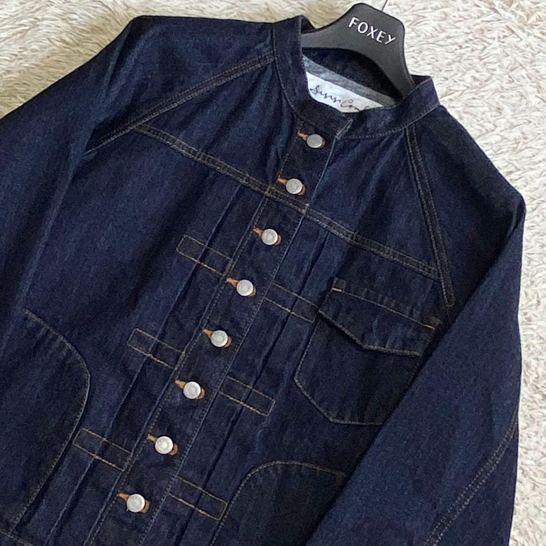 極美品✨️si-si-si comfort スタンドカラー デニムジャケット M