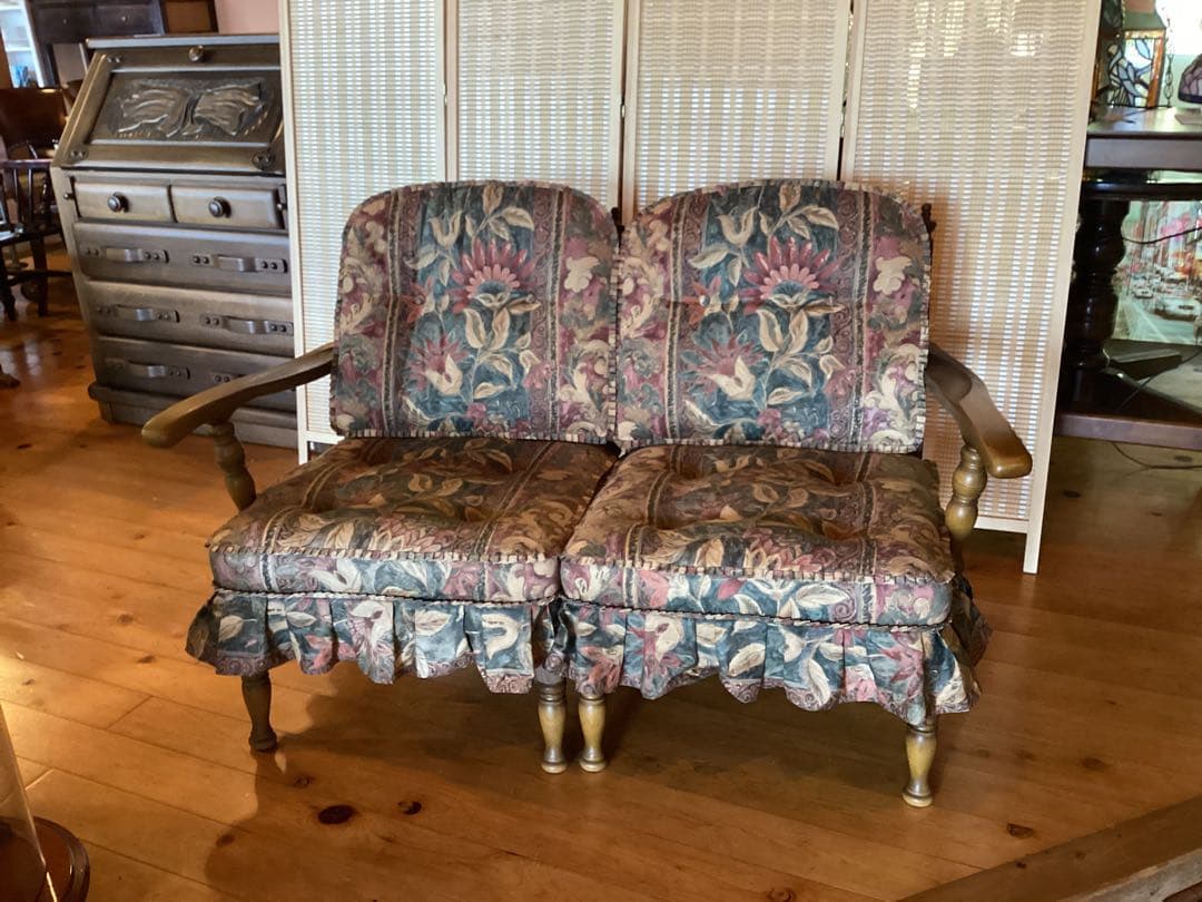 飛騨産業　キツツキ　穂高　2人用　ソファ　リビングチェア