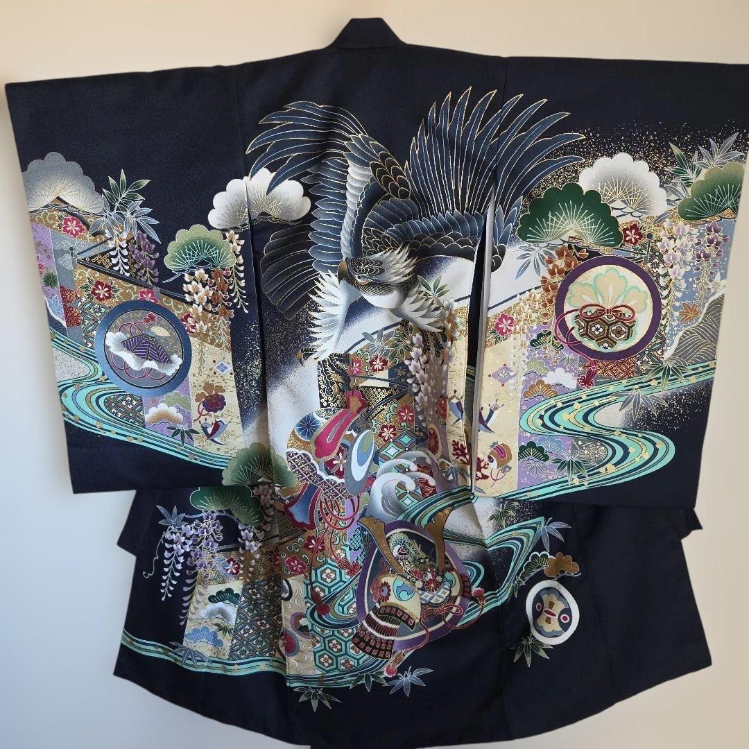 No30　男の子お祝い着物　長襦袢付き　産着