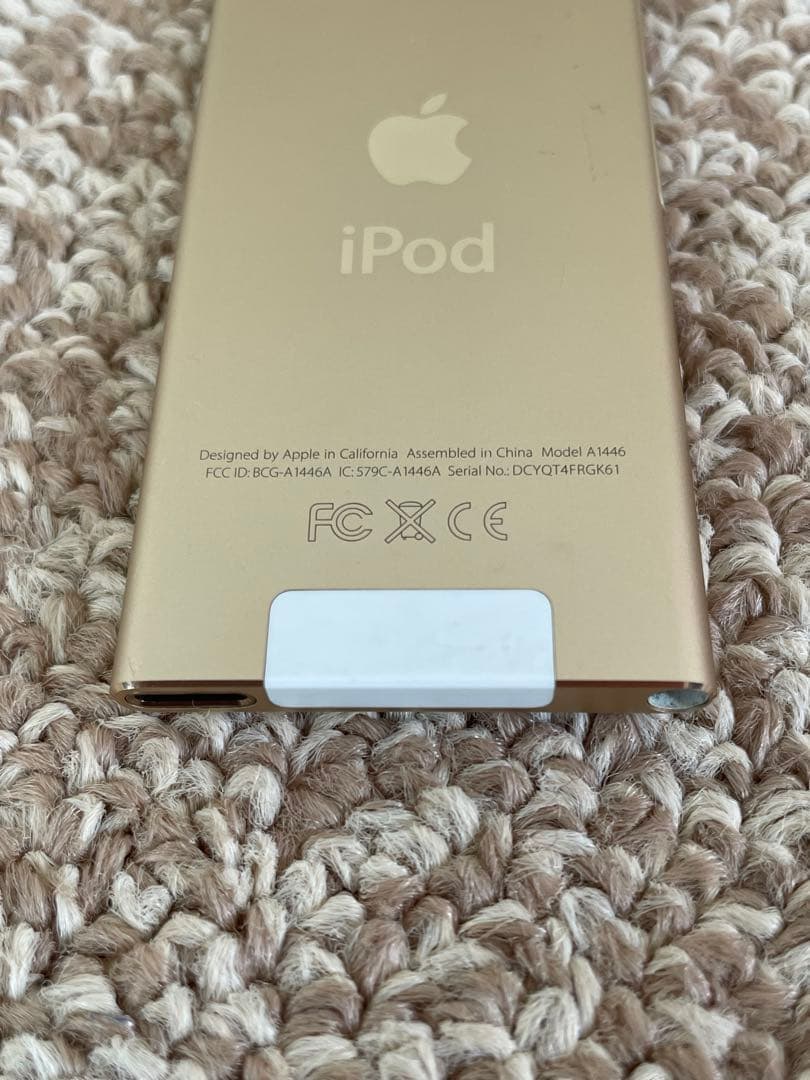 動作品 iPod nano 第7世代 ゴールド 後期モデル Bluetooth
