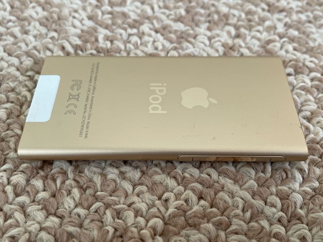 動作品 iPod nano 第7世代 ゴールド 後期モデル Bluetooth