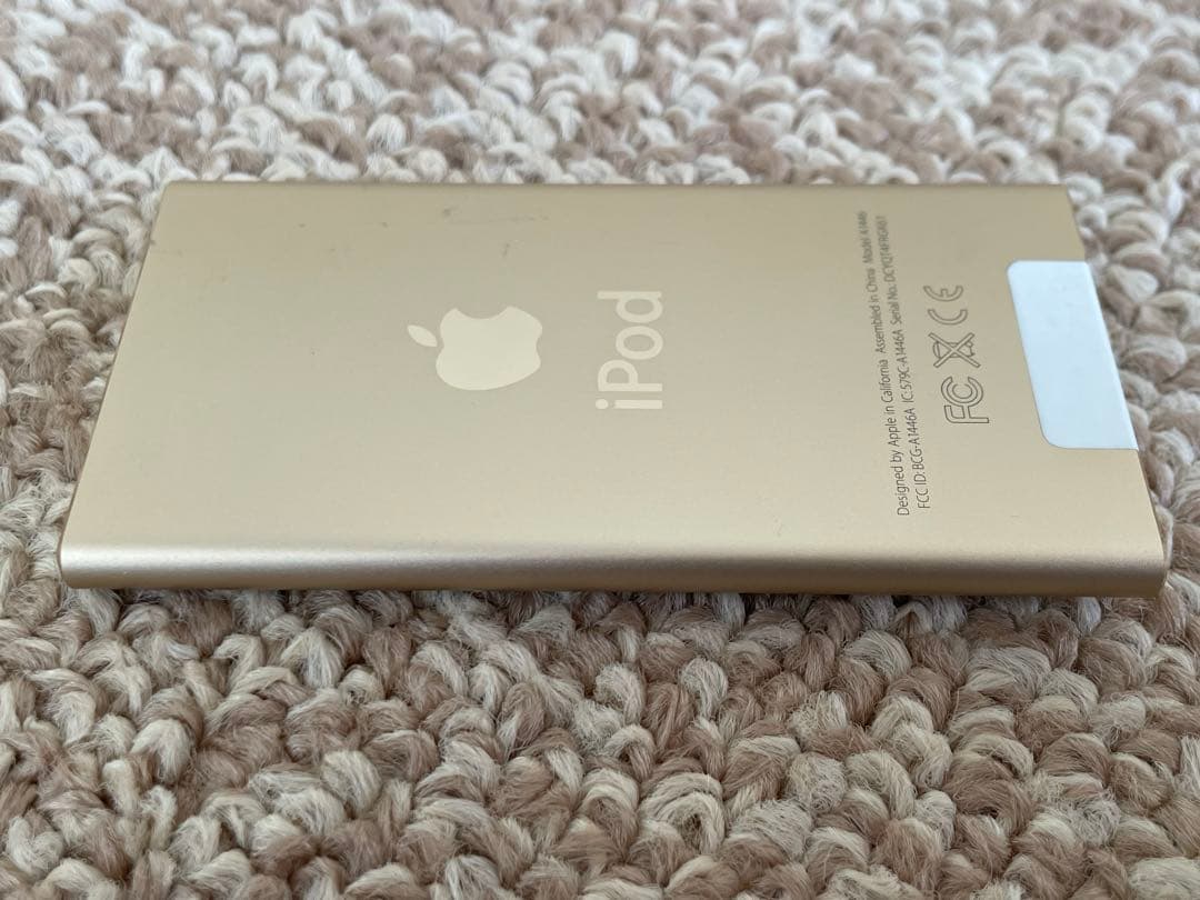 動作品 iPod nano 第7世代 ゴールド 後期モデル Bluetooth