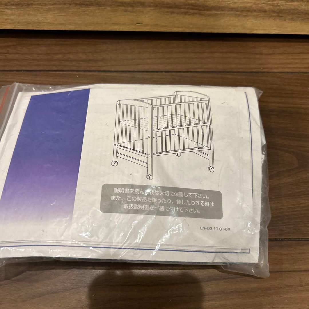 gl.k　美品　【手渡し限定】カトージ　ハイシートミニベッド　ナチュラル