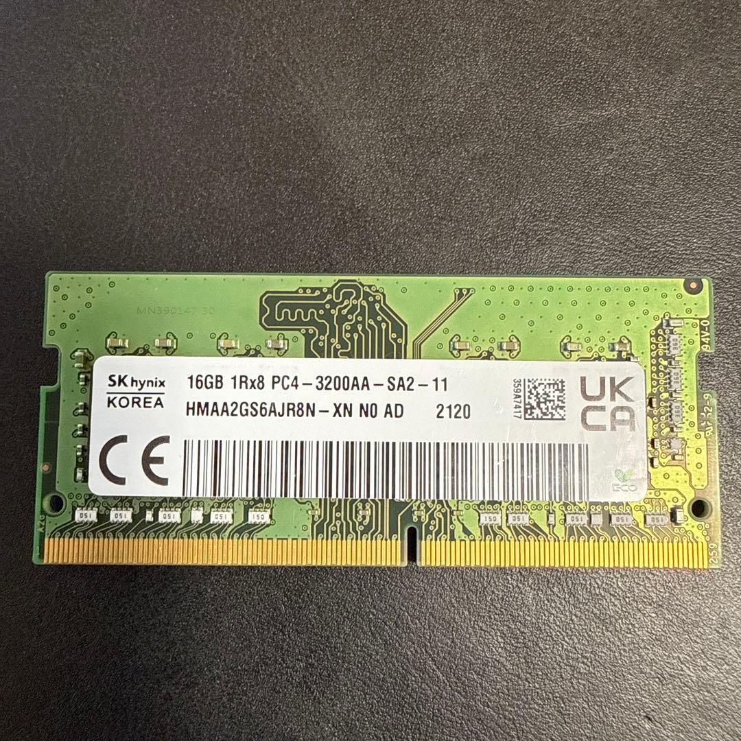 SK hynix 16GB DDR4 メモリ PC4-3200AA